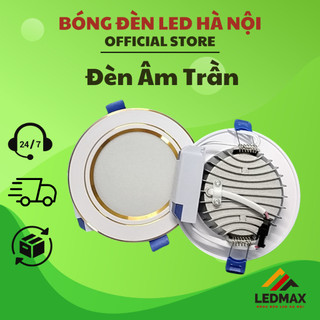 (mua 10 tặng 1 búp kín )Đèn Âm Trần 7W 9W Đế Đúc  Đế Tản Phi 90mm, Đèn Trần Trang Trí Thạch Cao (CHUYÊN NGUỒN RỜI)