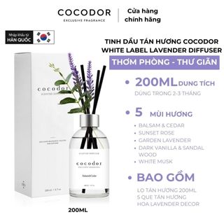 Tinh Dầu Tán Hương Phiên Bản Trắng Cocodor White Label Phiên Bản Lavender 200ml