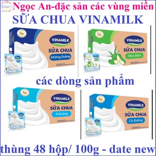 [date luôn mới] Thùng 48 hộp sữa chua vinamilk nha đam/ có đường/ không đường