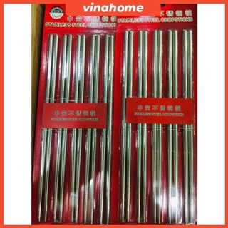 Bộ Đũa Inox Cao Cấp Vỉ 5 Đôi vỉ đũa inox chất lượng cao cấp