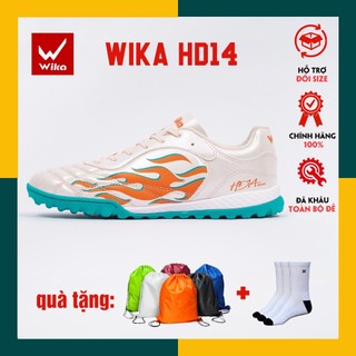 Giày Đá Bóng Wika HD14 Chính Hãng,Giày Đá Banh Hoàng Đức Khâu Full Đế Tặng Tất Dệt Kim