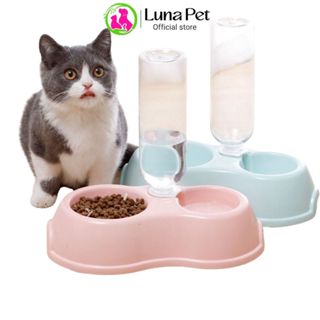 Bát đôi đựng thức ăn cho chó mèo giá rẻ LunaPet BA04