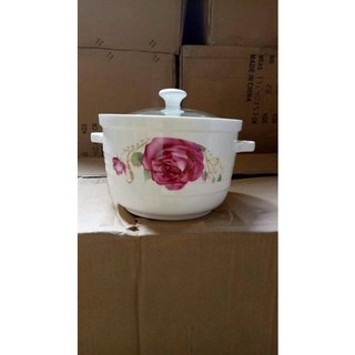 ÂU SỨ ĐỰNG CƠM CANH CÓ NẮP KÍNH
