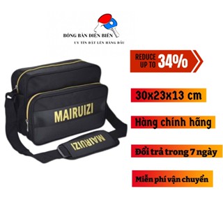 Túi đựng vợt bóng bàn MAIRUIZI 2 ngăn khóa kéo bằng đồng rộng rãi phù hợp bảo quản vợt một cách tốt nhất