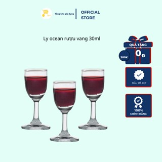 Ly rượu vang, cốc uống sâm panh pha lê, ly vang đỏ ocean rượu vang 30ml mta-mart thủy tinh trong suốt, cao cấp