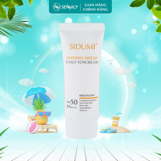 Kem chống nắng kiềm dầu Sidumi Invisible Shield Daily Sun Cream nâng tone dưỡng trắng da SPF 50 PA+++ 40ml SDM 601