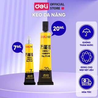 Keo Siêu Dính Đa Năng Deli 7ml/20ml Kèm Thanh Quét - 7140/7149 Sử Dụng Được Trên Nhiều Chất Liệu Tốt