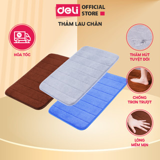 Thảm Lau Chân Thảm Chùi Chân Deli Mịn, Siêu Thấm Hút Nước Chống Trơn Trượt Phòng Tắm Phòng Khách Bếp