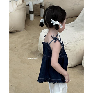𝒀𝑰𝒀𝑨𝒀𝑨 𝑲𝑰𝑫𝑺 (Y1262) - Áo denim 2 dây