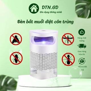 Đèn bắt muỗi bằng tia UV, máy bắt muỗi công nghệ cao, máy diệt côn trùng thông minh kiêm đèn ngủ cổng sạc USB