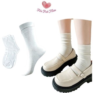 Tất cổ cao cotton thoáng khí mềm mịn