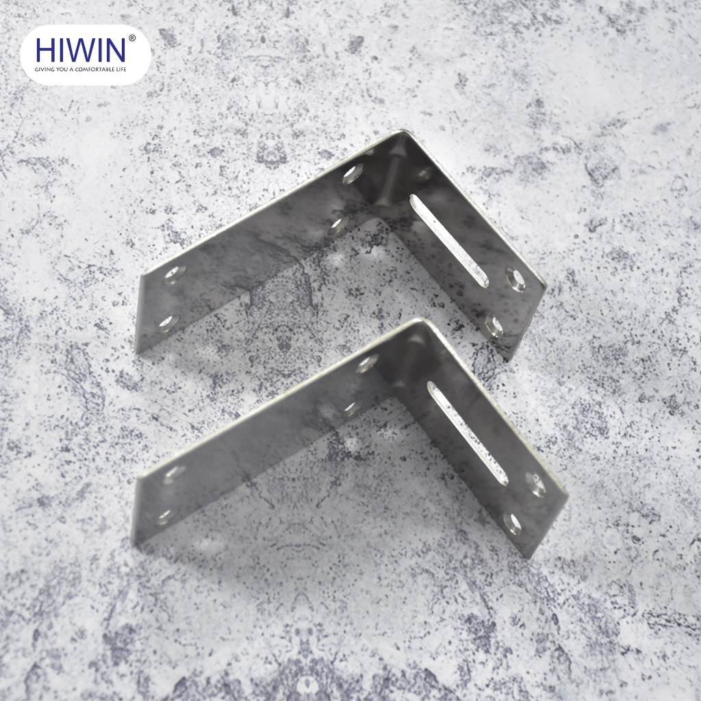 Bát giá đỡ, Ke góc vuông chữ L inox 201 chịu lực tốt kích thước 100x70x50mm