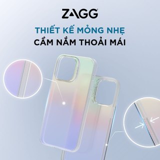 Ốp lưng bảo vệ ZAGG Matte Iridescent dùng cho điện thoại iPhone 14/Plus/Pro/ProMAX