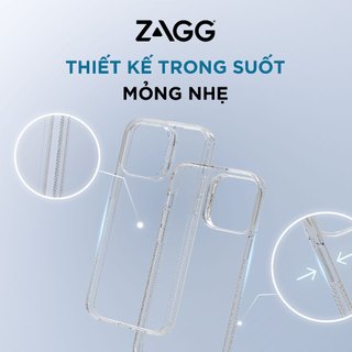 Ốp lưng bảo vệ ZAGG Clear cho iP/táo 14 Series