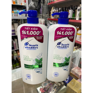 Dầu gội head & shoulders 1,2l bạc hà mát lạnh sạch gàu