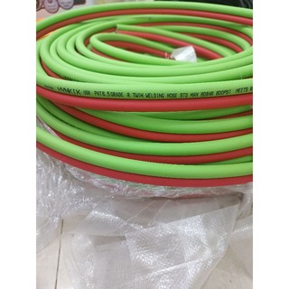Dây hơi đôi dẫn khí oxy gas phi 6 dây mềm tốt, ống dây hàn gió đá Hàn Quốc chịu áp cao 60bar