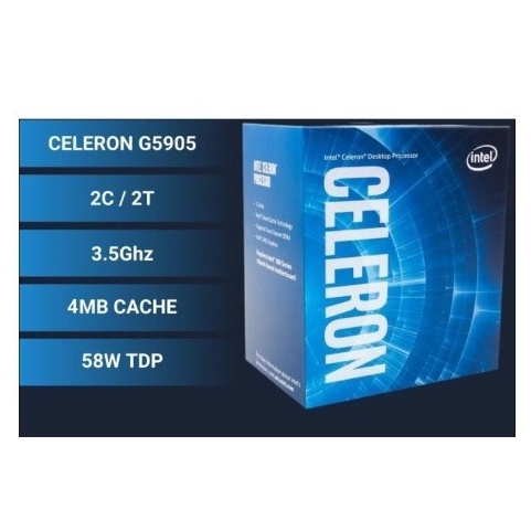 Bộ vi sử lý CPU Intel Celeron G5900/G5905 (3.40GHz | 2 nhân | 2 luồng | 4MB Cache)