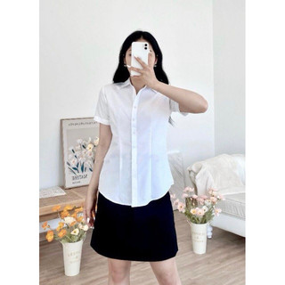 áo sơ mi trắng cộc tay