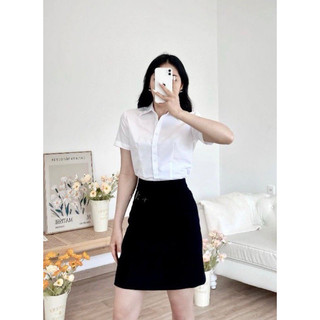 áo sơ mi trắng cộc tay