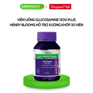 Viên Uống Bổ Sung Glucosamine 1500 Plus Henry Blooms Hỗ Trợ Đau Nhức Xương Khớp 30 Viên