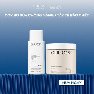  Sữa Chống Nắng Whitening I'm Sun Care Fluid SPF 50+ + Tẩy Tế Bào Chết Renew Skin Body Scrub 200g
