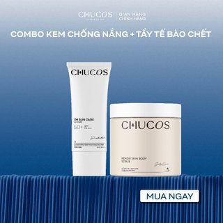  Kem Chống Nắng I'm Sun Care SPF 50+ + Tẩy Tế Bào Chết Renew Skin Body Scrub 200g