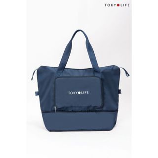 Túi du lịch TOKYOLIFE siêu to có thể mở rộng, gấp gọn siêu nhẹ, có quai treo vali, chống thấm nước C8BAG030K