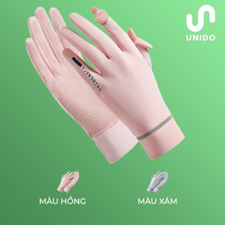  Găng tay chống nắng nam nữ - Chống nắng chống tia UV - Thiết kế thoáng khí- Mẫu mới nhất UNIDO 