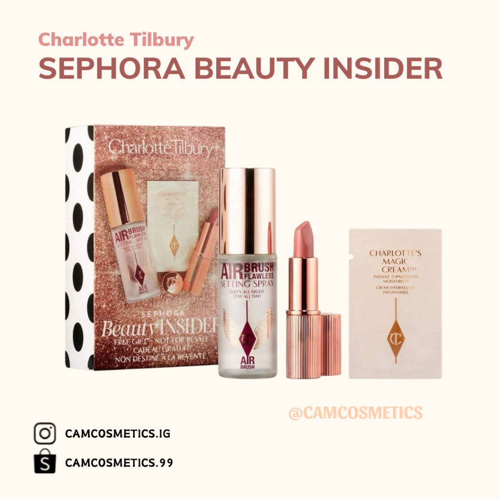 Set xịt khoá nền và son thỏi Charlotte Tilbury Sephora Beauty Insider