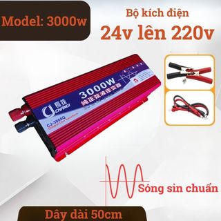 Bộ kích điện sóng sin chuẩn 24v lên 220v công suất 3000w