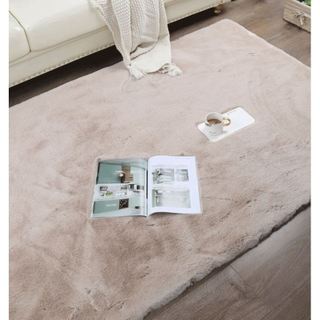 Thảm lông chụp ảnh kem mịn