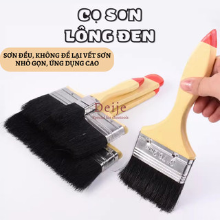 Combo 10 Cây Cọ Sơn Lông Đen, Cọ Quét Sơn, Bàn Chải Sơn 1inch