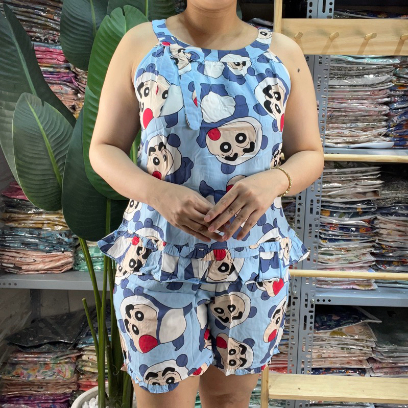 Đồ Bộ Tole Đùi Cổ Yếm