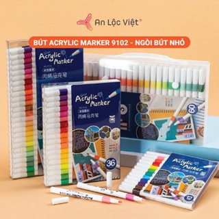 [HÀNG SIÊU XỊN CỰC XINH] Bộ màu 60/48/36/24/12 màu ACRYLIC Marker Ngòi Nhỏ đầu nhọn chống thấm nước dễ dang sử dụng