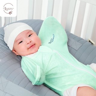 Nhộng chũn hở chân cho bé nhà Luxry chất vải petit co giãn vừa cho bé từ 0 đến 9 tháng