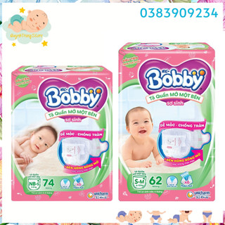 Tã / bỉm quần mở một bên bobby thiết kế dễ mặc cho bé sơ sinh đủ size nb-s / s / m
