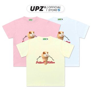 UPZ Áo Thun Cotton Baby Tee Local Brand Nữ Tay Ngắn In Hoạ Tiết Con Bọ Trên Cây Kem DESSERT STATION (4 Màu)