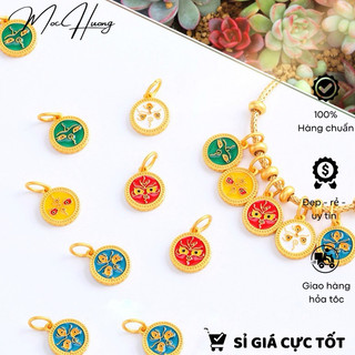Charm treo họa tiết cổ ngũ phương thần tài - KL030