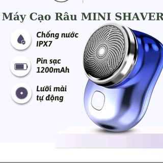 Máy cạo râu mini, Dao cạo râu điện 360 chống nước IPX7, Sạc USB siêu nhanh, máy cạo râu nam bỏ túi tiện dụng