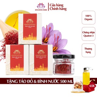 Combo 3 hộp nhụy hoa nghệ tây saffron Kingdom Herb loại thượng hạng - 3 hộp 1 gram
