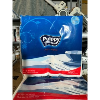 Khăn giấy vuông Pulppy 33x33cm (100 tờ)