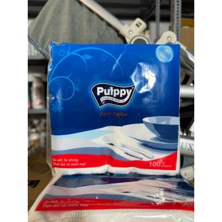 Khăn giấy vuông Pulppy 33x33cm (100 tờ)