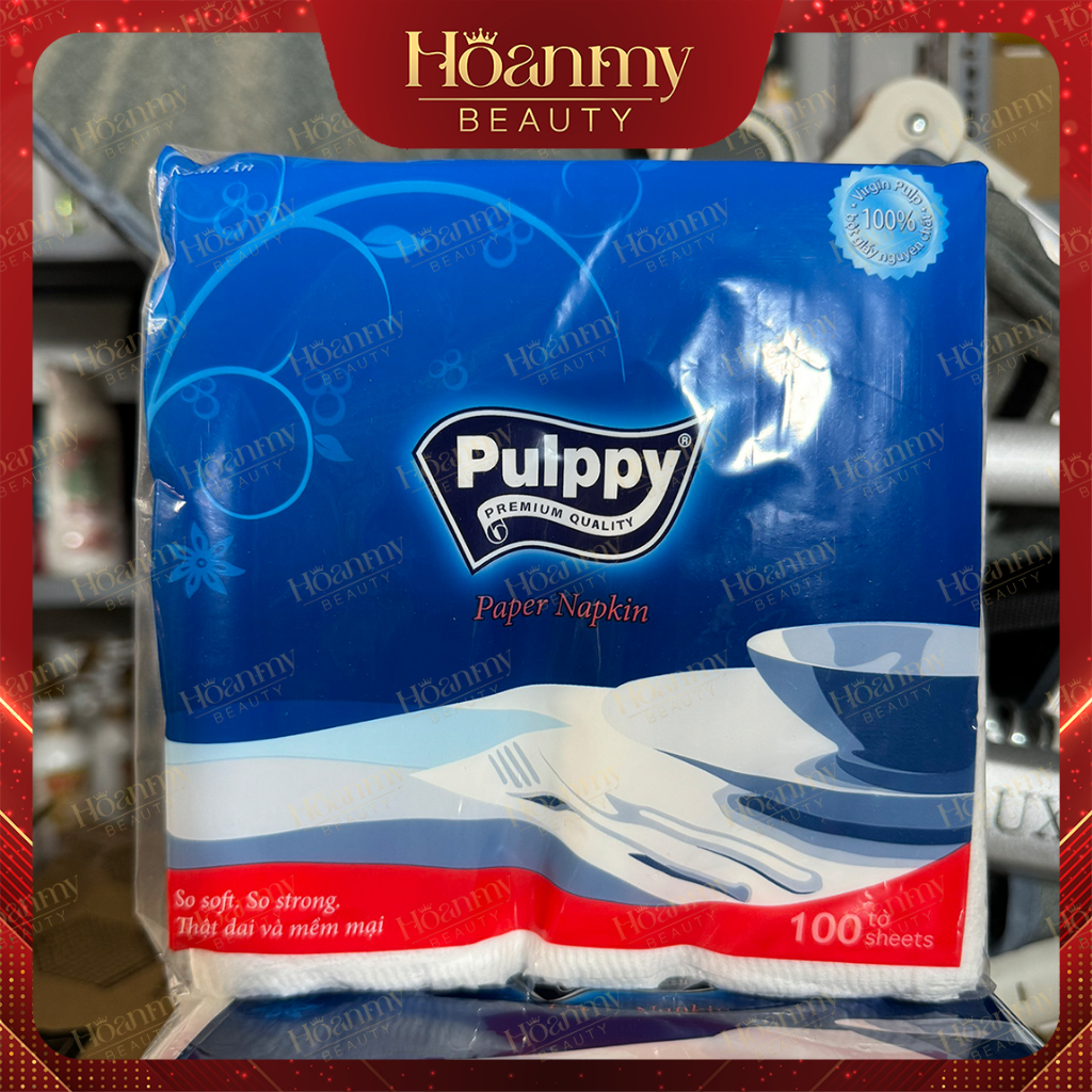 Khăn giấy vuông Pulppy 33x33cm (100 tờ)