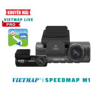  Camera Hành Trình Vietmap SpeedMap M1 - Kèm Thẻ Nhớ - Tặng Kèm Vietmap Live Pro - Hàng Chính Hãng 