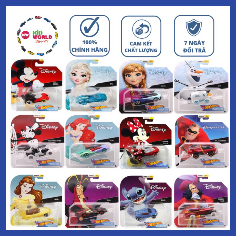 Xe mô hình Hot Wheels Character Cars Disney GCK28.