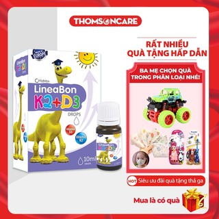 D3 K2 Lineabon bổ sung vitamin d3 cho trẻ sơ sinh, giảm còi xương d2k3, tăng chiều cao - Nhập khẩu chính hãng Châu Âu