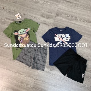 Set bộ cotton cộc tay bé trai