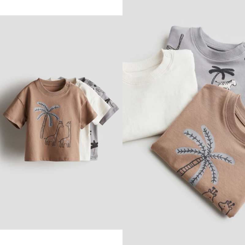 Set áo phông bé trai H.M siêu đáng yêu ạ 😍