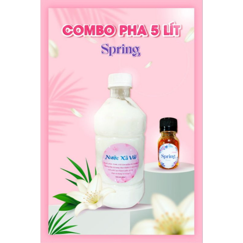combo pha nước xả vải 5L