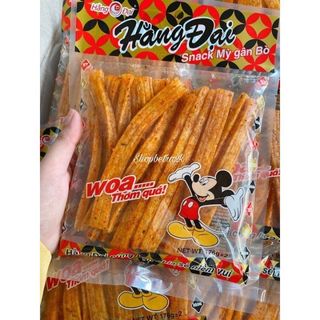 snack mỳ gân bò hằng đại siêu ngon 1 gói khoảng 20 thanh nhỏ